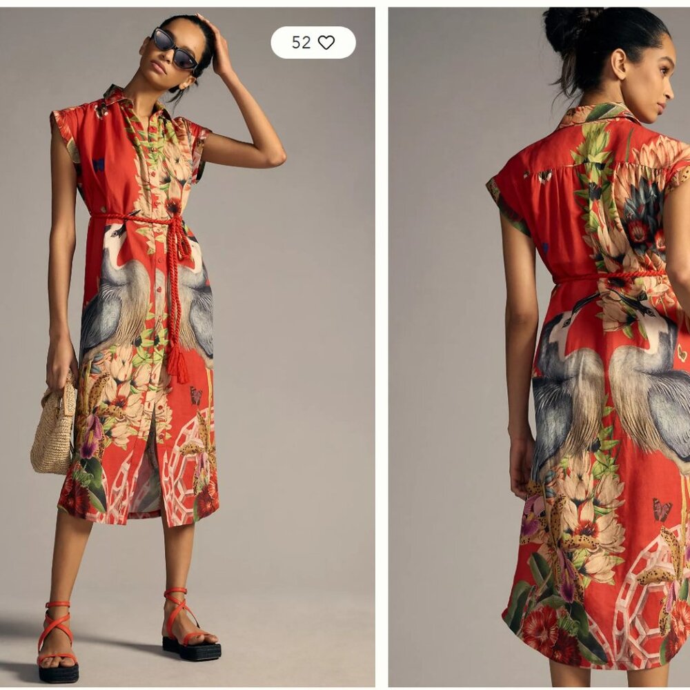 Caroline K Exotic Bird Kaftan